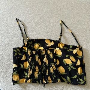 Reformation Lemons Skirt and Top Set